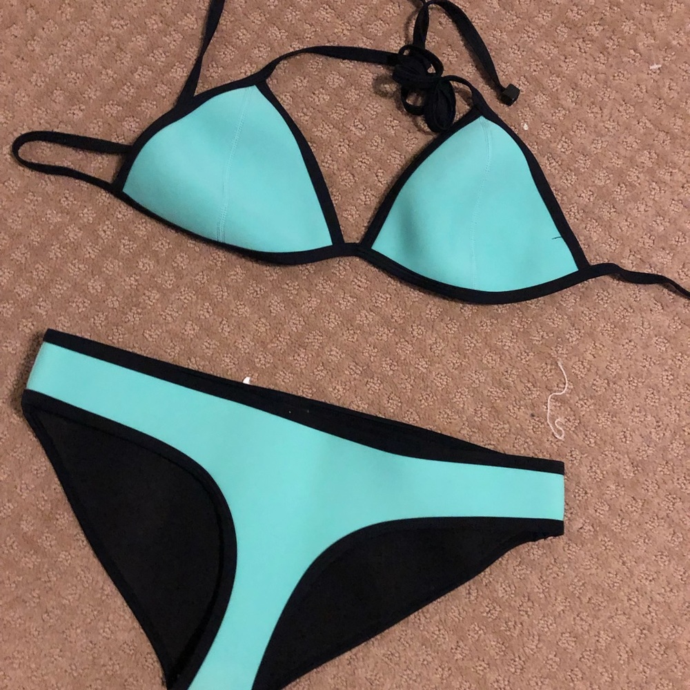 Teal Triangl Swimsuit